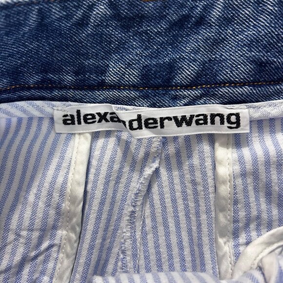 Alexander Wang Wang Sport Striped Wide-Leg Pants Size small XS - Picture 7 of 8